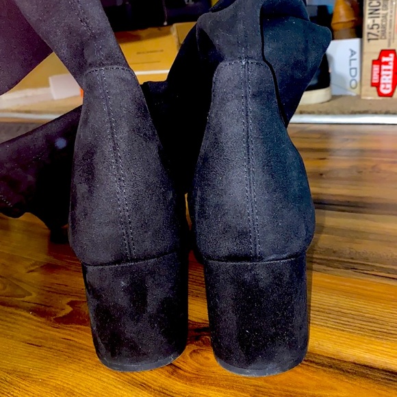 Sam Edelman size 9 thigh high black suede boots - Picture 2 of 6
